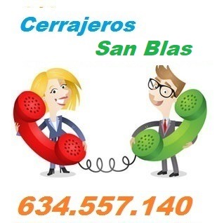 Telefono de la empresa cerrajeros San Blas